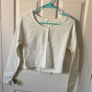 DSG Ribbed Cream Top